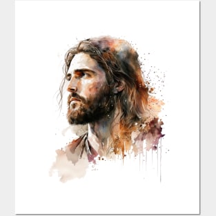 Jesus - Watercolor Posters and Art